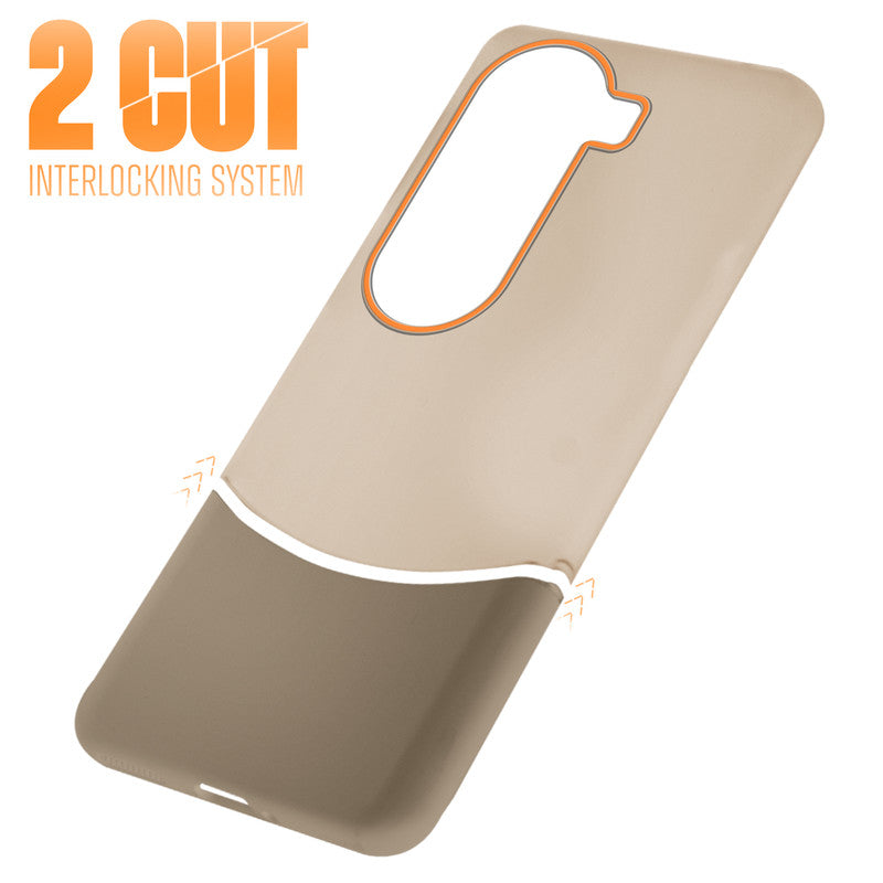 Frosted Case With 2-Cut Interlock For iQOO Z9s 5G
