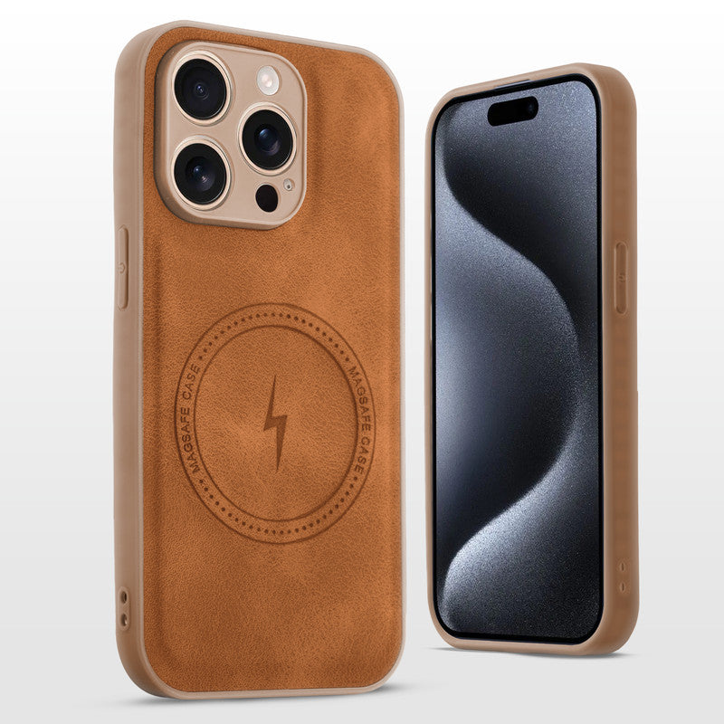Refined PU Leather Case for Apple iPhone 15 Pro