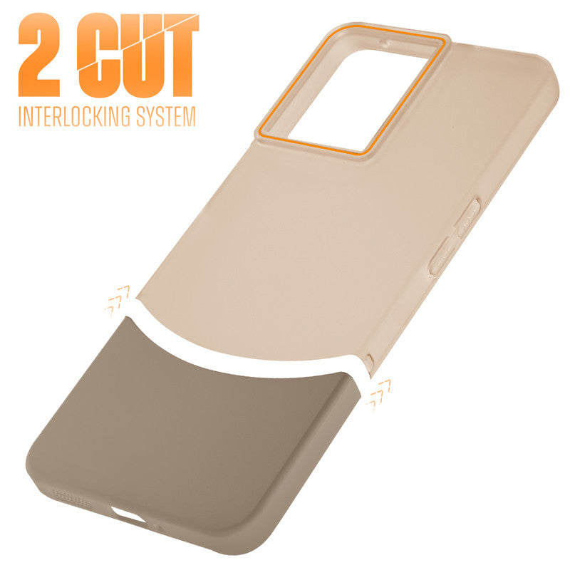 Frosted Case With 2-Cut Interlock For OnePlus 10R 5G
