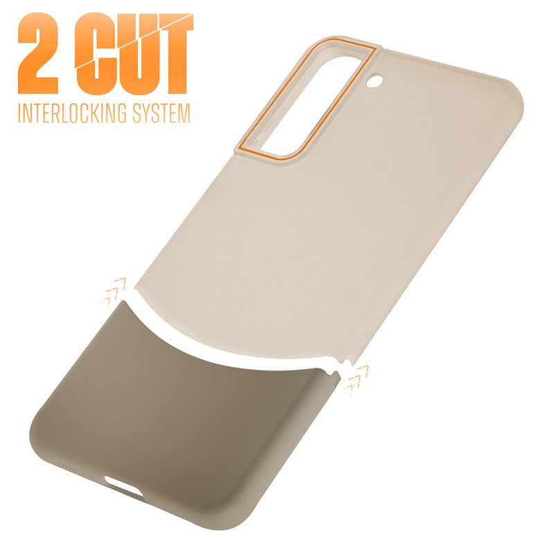 Frosted Case With 2-Cut Interlock For Samsung S21 FE 5G