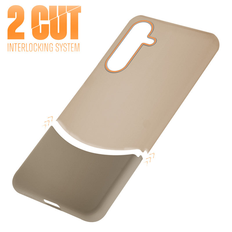 Frosted Case With 2-Cut Interlock For Samsung A35 5G
