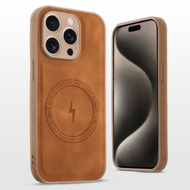 Refined PU Leather Case for Apple iPhone 15 Pro Max