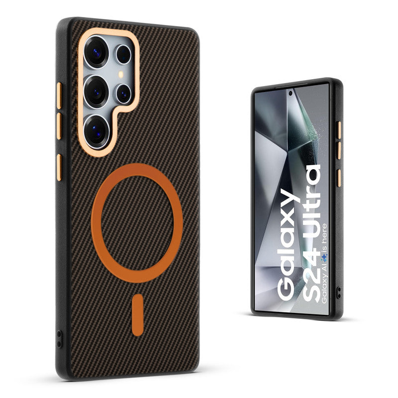 Wireless Charging Support Ready Checks Printed Back Case For Samsung S24 Ultra 5G with Enhanced Grip
