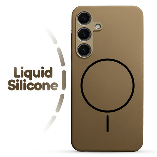 Cloud Feel Silicone Case for Samsung S25 Plus 5G – Supports Wireless Charging