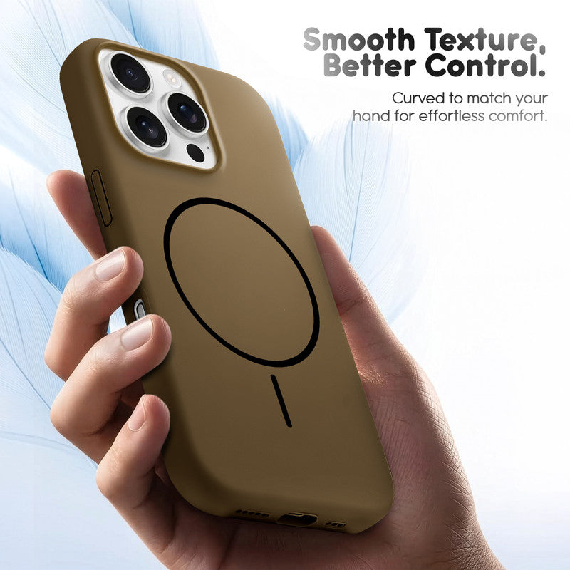 Cloud Feel Silicone Case for Apple iPhone 16 Pro – Supports Wireless Charging