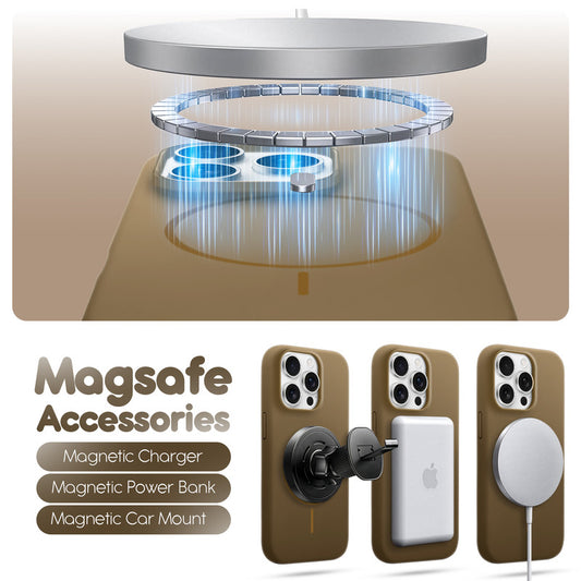 Cloud Feel Silicone Case for Apple iPhone 15 Pro Max – Supports Wireless Charging