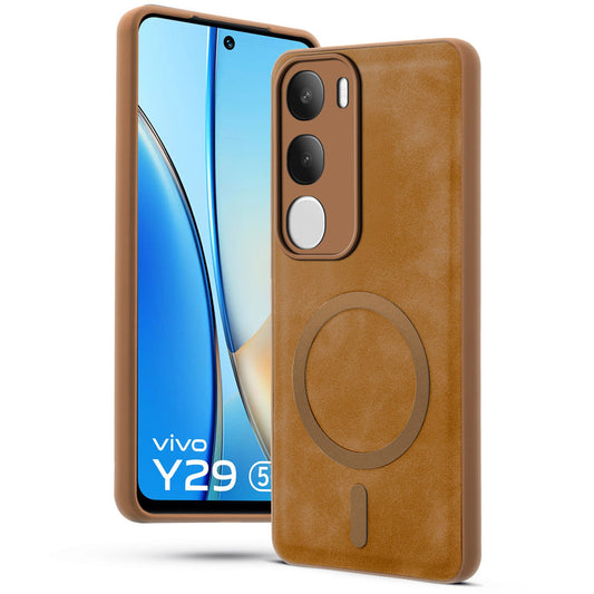 Cushion Grip Leather Case for Vivo Y29 5G