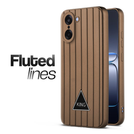 Glossy Matte Line Texture Back Cover for OnePlus Nord CE 5 5G