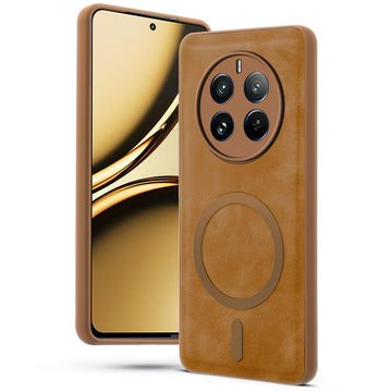 Cushion Grip Leather Case for Realme Narzo 70 Pro 5G