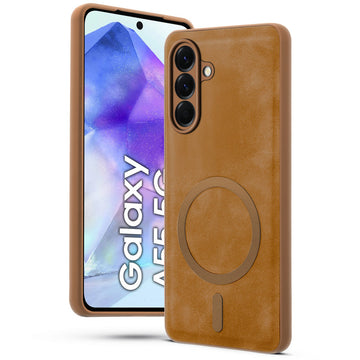 Cushion Grip Leather Case for Samsung A55 5G