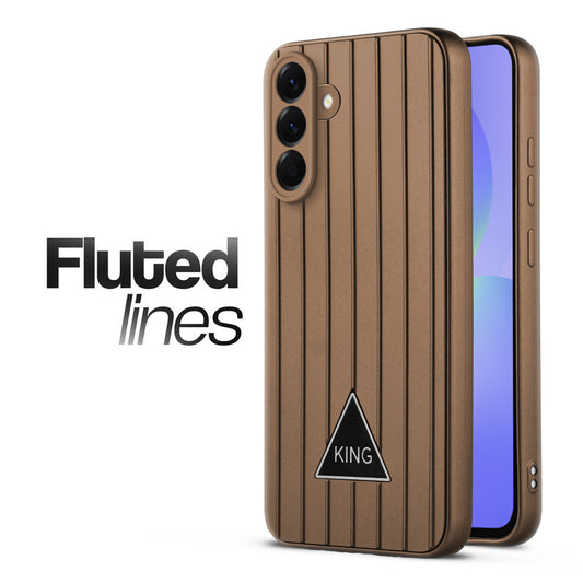 Glossy Matte Line Texture Back Cover for Samsung A36 5G