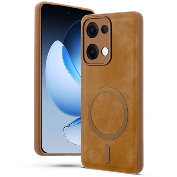 Cushion Grip Leather Case for Oppo Reno 13 5G