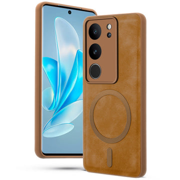 Cushion Grip Leather Case for Vivo V29 5G