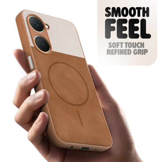 Hybrid PU Leather Matte Cover for Vivo Y18