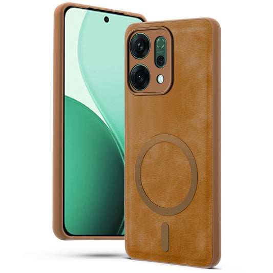 Cushion Grip Leather Case for Oppo Reno 14 5G