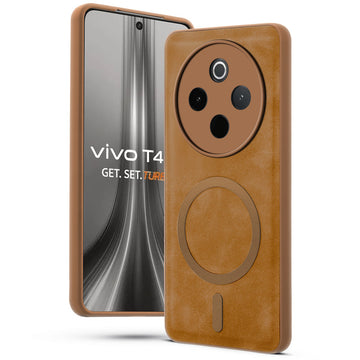 Cushion Grip Leather Case for iQOO Z10 5G