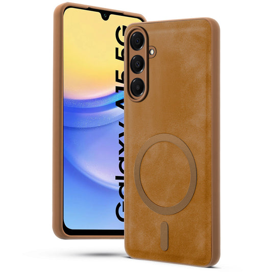 Cushion Grip Leather Case for Samsung A15 5G