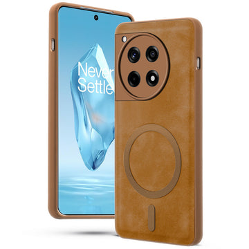 Cushion Grip Leather Case for OnePlus 12R 5G