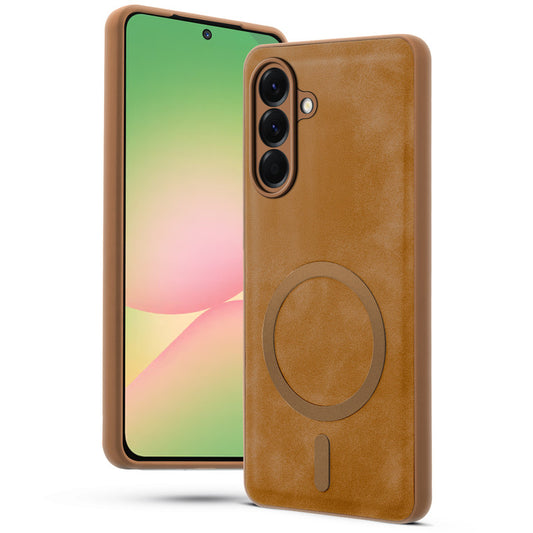 Cushion Grip Leather Case for Samsung A56 5G