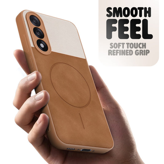 Hybrid PU Leather Matte Cover for OnePlus Nord 5 5G