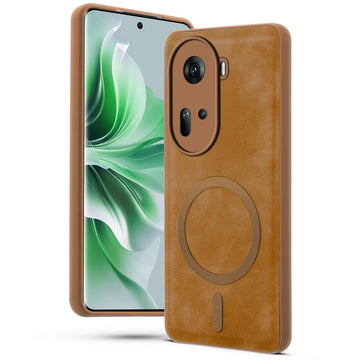 Cushion Grip Leather Case for Oppo Reno 11 5G