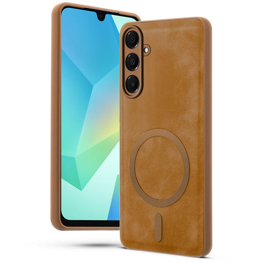 Cushion Grip Leather Case for Samsung A16 5G