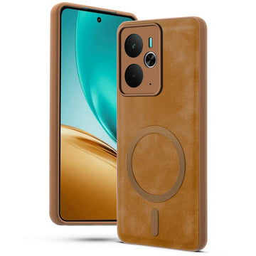 Cushion Grip Leather Case for Realme 14T 5G