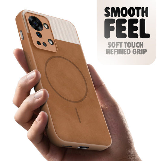 Hybrid PU Leather Matte Cover for OnePlus Nord 2T 5G