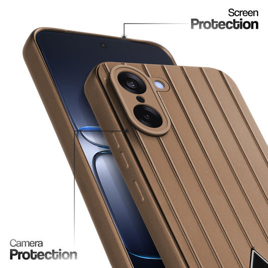 Glossy Matte Line Texture Back Cover for OnePlus Nord CE 5 5G