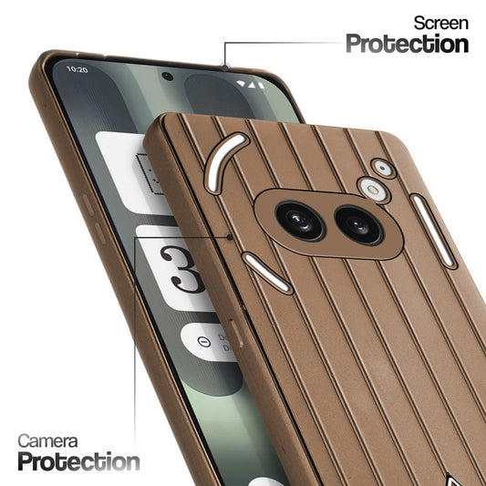 Glossy Matte Line Texture Back Cover for Nothing Phone 2A