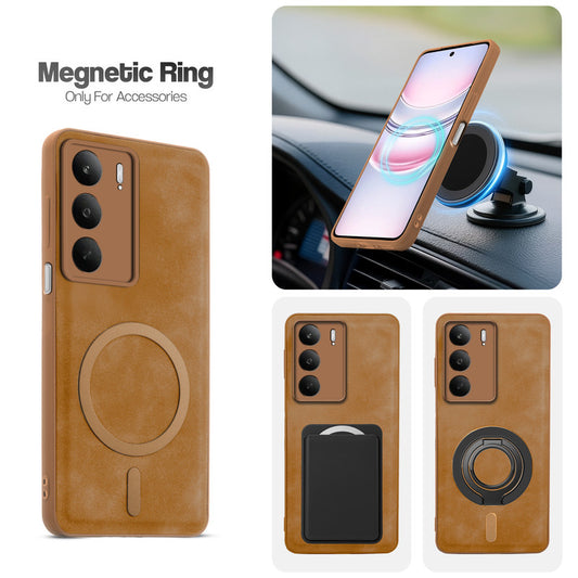 Cushion Grip Leather Case for Realme C75 5G