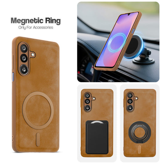 Cushion Grip Leather Case for Samsung M36 5G