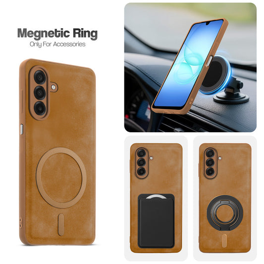 Cushion Grip Leather Case for Samsung A17 5G