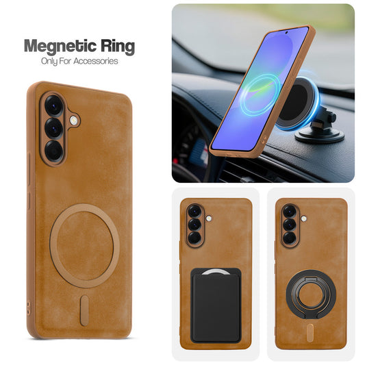 Cushion Grip Leather Case for Samsung A36 5G