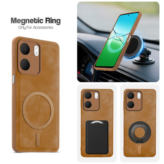 Cushion Grip Leather Case for Oppo A5x 5G