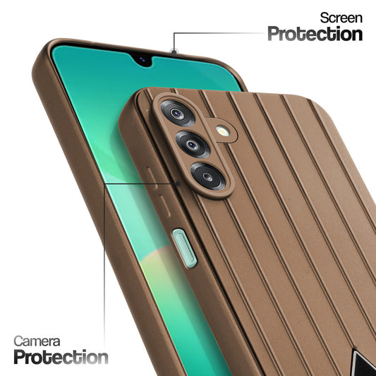 Glossy Matte Line Texture Back Cover for Samsung A26 5G