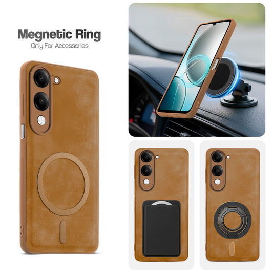 Cushion Grip Leather Case for Vivo Y19e