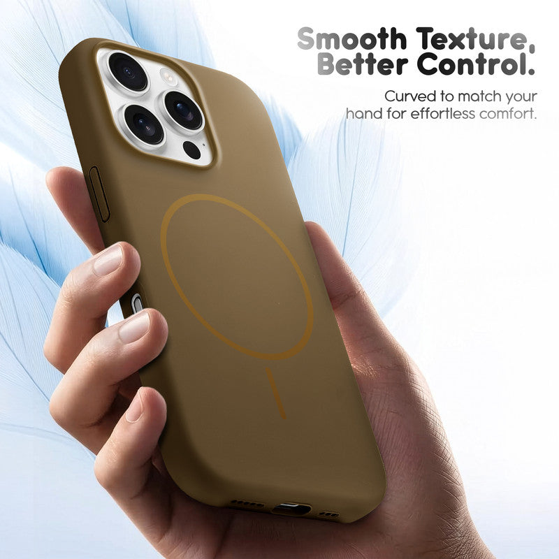 Cloud Feel Silicone Case for Apple iPhone 16 Pro – Supports Wireless Charging