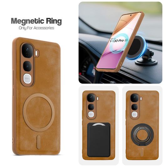 Cushion Grip Leather Case for Vivo Y400 Pro 5G
