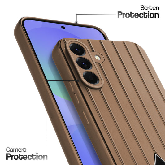 Glossy Matte Line Texture Back Cover for Samsung A36 5G