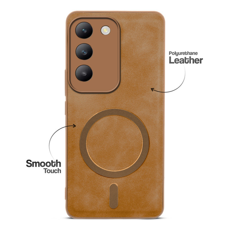 Cushion Grip Leather Case for Vivo T3 5G