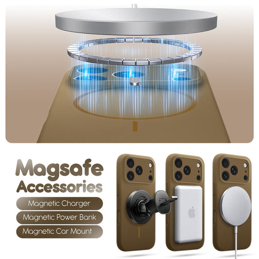 Cloud Feel Silicone Case for Apple iPhone 17 Pro Max With Camera Protection – Supports Wireless Charging
