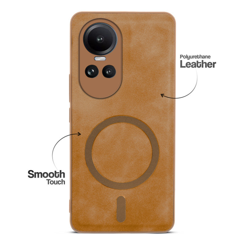 Cushion Grip Leather Case for Oppo Reno 10 5G