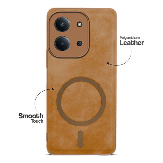 Cushion Grip Leather Case for Redmi 15C 5G