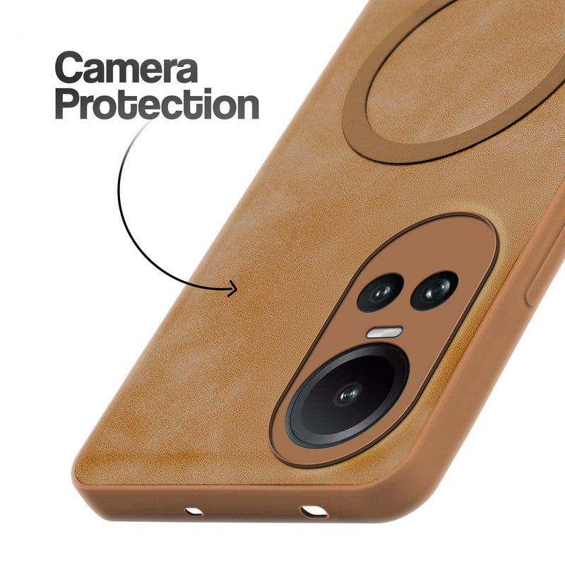 Cushion Grip Leather Case for Oppo Reno 10 5G
