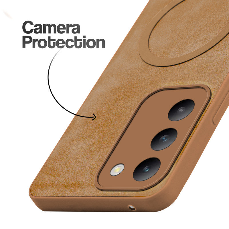 Cushion Grip Leather Case for Vivo T3 5G