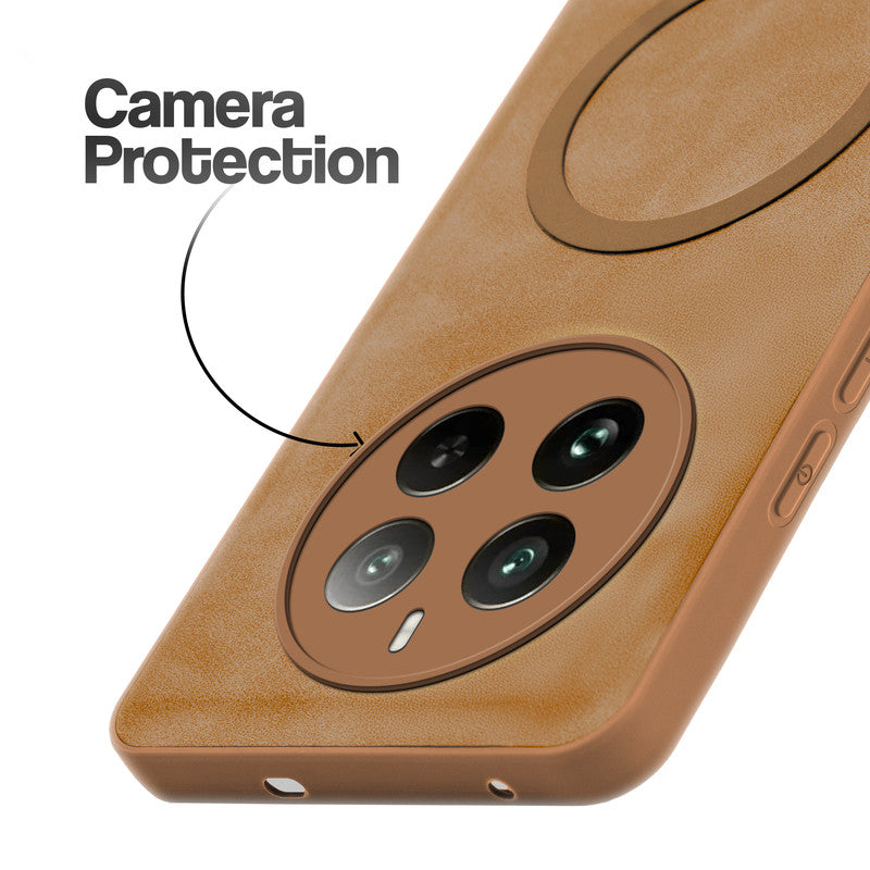 Cushion Grip Leather Case for Realme 12 Pro 5G