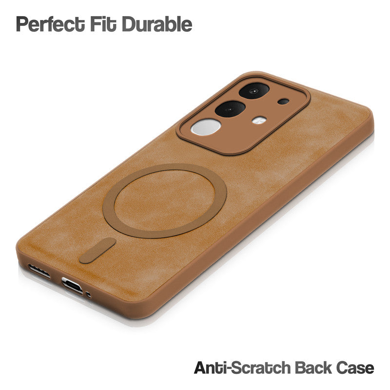 Cushion Grip Leather Case for Vivo T4x 5G