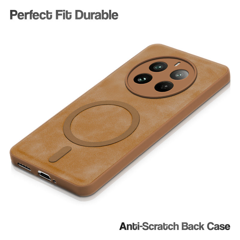 Cushion Grip Leather Case for Realme 12 Pro 5G