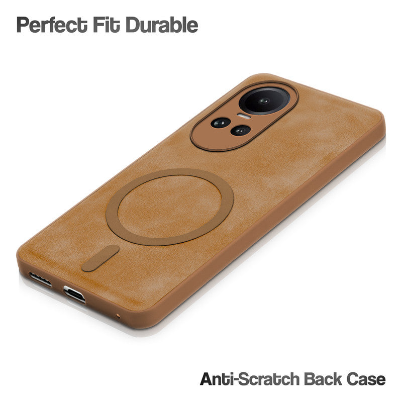 Cushion Grip Leather Case for Oppo Reno 10 5G